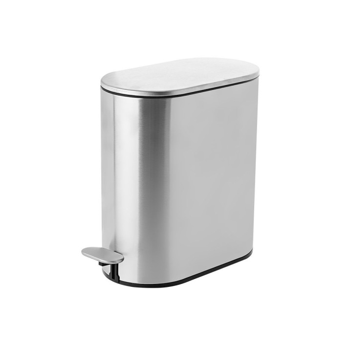 ESTIA ΧΑΡΤΟΔΟΧΕΙΟ ΜΠΑΝΙΟΥ SOFT CLOSE ΑΝΟΞΕΙΔΩΤΟ SLIM 5lt ΜΑΤ ΙΝΟΞ