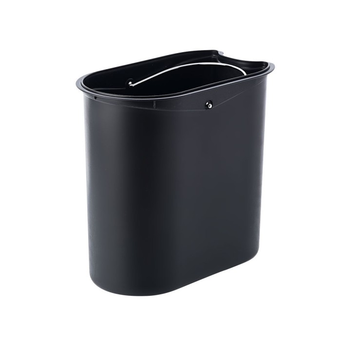 ESTIA ΧΑΡΤΟΔΟΧΕΙΟ ΜΠΑΝΙΟΥ SOFT CLOSE SLIM 5lt ΜΑΤ ΜΑΥΡΟ