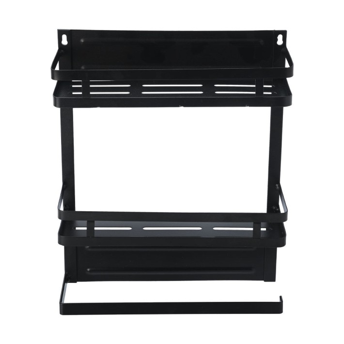 ESTIA ΡΑΦΙΕΡΑ ΚΟΥΖΙΝΑΣ ΜΕΤΑΛΛΙΚΗ ΔΙΩΡΟΦΗ 30x11x37cm ΜΕ ΒΑΣΗ ΓΙΑ ΡΟΛΟ ΚΟΥΖΙΝΑΣ
