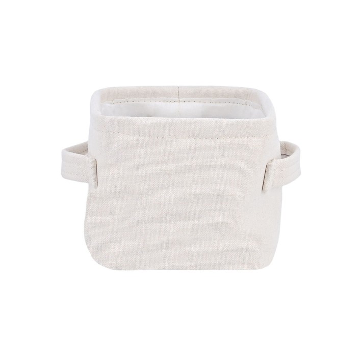 ESTIA ΚΟΥΤΙ ΑΠΟΘΗΚΕΥΣΗΣ & ΟΡΓΑΝΩΣΗΣ IVORY 13.5x12.5x10.5cm ME ΧΕΡΟΥΛΙΑ
