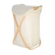 ESTIA ΚΑΛΑΘΙ ΑΠΛΥΤΩΝ BAMBOO ESSENTIALS  40x40x70cm ΜΕ ΘΗΚΗ ΠΟΛΥΕΣΤΕΡΑ ΠΤΥΣΣΟΜΕΝΟ ΜΠΕΖ