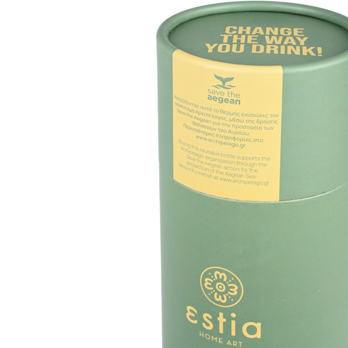 ESTIA ΘΕΡΜΟΣ FLASK LITE SAVE THE AEGEAN 500ml FOREST SPIRIT