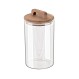 ESTIA ΔΟΧΕΙΟ ΑΠΟΘΗΚΕΥΣΗΣ ACACIA ΓΥΑΛΙΝΟ 1000ml 10x10x19cm