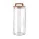 ESTIA ΔΟΧΕΙΟ ΑΠΟΘΗΚΕΥΣΗΣ ACACIA ΓΥΑΛΙΝΟ 1300ml 10x10x22cm