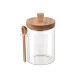 ESTIA ΔΟΧΕΙΟ ΑΠΟΘΗΚΕΥΣΗΣ ACACIA ΓΥΑΛΙΝΟ 850ml 9.7x12x17cm ΜΕ ΚΟΥΤΑΛΙ