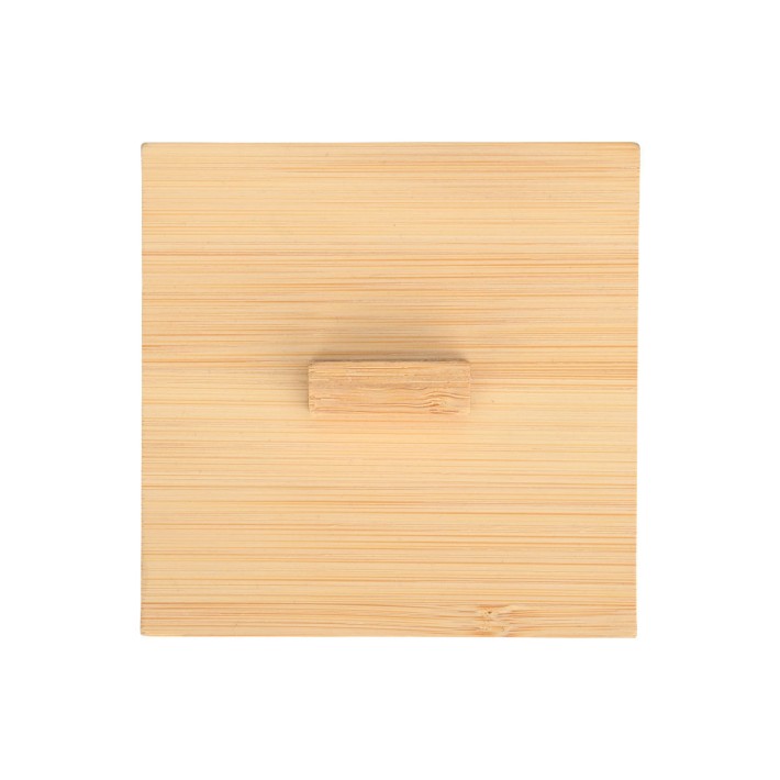 ESTIA ΚΟΥΤΙ ΑΠΟΘΗΚΕΥΣΗΣ & ΟΡΓΑΝΩΣΗΣ BAMBOO ESSENTIALS ΤΕΤΡΑΓΩΝΟ  9x9x6cm ΜΕ ΚΑΠΑΚΙ