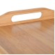 ESTIA ΔΙΣΚΟΣ ΣΕΡΒΙΡΙΣΜΑΤΟΣ BAMBOO ESSENTIALS 50x30x21cm ΜΕ ΑΝΑΔΙΠΛΟΥΜΕΝΑ ΠΟΔΙΑ