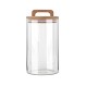 ESTIA ΔΟΧΕΙΟ ΑΠΟΘΗΚΕΥΣΗΣ ACACIA ΓΥΑΛΙΝΟ 1000ml 10x10x19cm
