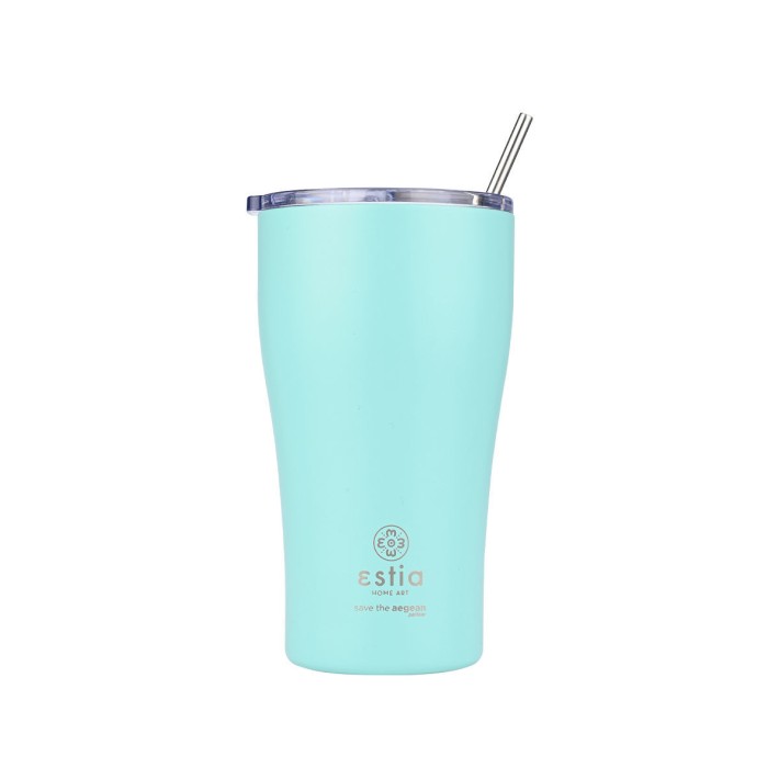 ESTIA ΘΕΡΜΟΣ COFFEE MUG SAVE THE AEGEAN 500ml BERMUDA GREEN