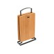 ESTIA ΣΕΤ ΕΠΙΦΑΝΕΙΕΣ ΚΟΠΗΣ BAMBOO ESSENTIALS 4 ΤΕΜ ΜΕ ΒΑΣΗ ΜΕΤΑΛΛΙΚΗ