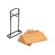 ESTIA ΣΕΤ ΕΠΙΦΑΝΕΙΕΣ ΚΟΠΗΣ BAMBOO ESSENTIALS 4 ΤΕΜ ΜΕ ΒΑΣΗ ΜΕΤΑΛΛΙΚΗ