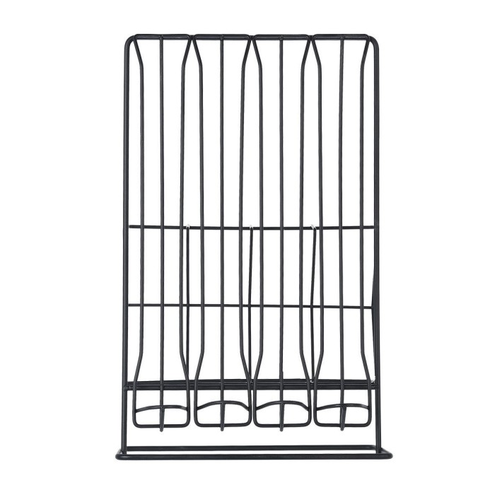 ESTIA ΒΑΣΗ ΓΙΑ ΚΑΨΟΥΛΕΣ & ΣΥΣΚΕΥΑΣΙΕΣ ESPRESSO METAL BLACK ΜΕΤΑΛΛΙΚΗ ΔΙΠΛΗΣ ΟΨΕΩΣ ΜΑΥΡΗ