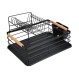 ESTIA ΠΙΑΤΟΘΗΚΗ BAMBOO ESSENTIALS ΔΙΩΡΟΦΗ ΜΕΤΑΛΛΙΚΗ ΜΑΥΡΗ ΜΕ BAMBOO ΛΑΒΕΣ