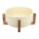 ESTIA ΣΑΛΑΤΙΕΡΑ ALLURE 28cm ΜΕ ΒΑΣΗ  IVORY