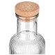 ESTIA ΜΠΟΥΚΑΛΙ ΓΥΑΛΙΝΟ 1000ml ΑΝΑΓΛΥΦΟ ΜΕ ΦΕΛΛΟ ΓΚΡΙ