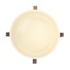 ESTIA ΣΑΛΑΤΙΕΡΑ ALLURE 28cm ΜΕ ΒΑΣΗ  IVORY
