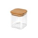 ESTIA ΔΟΧΕΙΟ ΑΠΟΘΗΚΕΥΣΗΣ BAMBOO ESSENTIALS 550ml ΓΥΑΛΙΝΟ ΜΕ ΚΑΠΆΚΙ