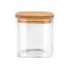 ESTIA ΔΟΧΕΙΟ ΑΠΟΘΗΚΕΥΣΗΣ BAMBOO ESSENTIALS 550ml ΓΥΑΛΙΝΟ ΜΕ ΚΑΠΆΚΙ