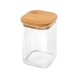 ESTIA ΔΟΧΕΙΟ ΑΠΟΘΗΚΕΥΣΗΣ BAMBOO ESSENTIALS 950ml ΓΥΑΛΙΝΟ ΜΕ ΚΑΠΆΚΙ
