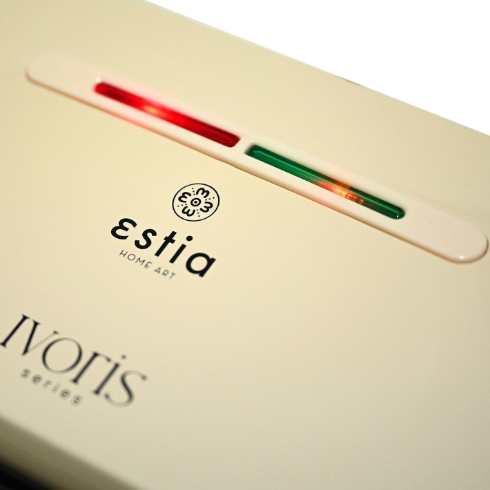 ESTIA ΤΟΣΤΙΕΡΑ IVORIS 2 ΘΕΣΕΩΝ 1300w ΜΕ ΑΝΤΙΚΟΛΛΗΤΙΚΕΣ ΠΛΑΚΕΣ