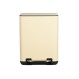 ESTIA ΧΑΡΤΟΔΟΧΕΙΟ ΜΠΑΝΙΟΥ CUBIC SOFT CLOSE 6lt IVORY