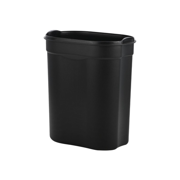 ESTIA ΧΑΡΤΟΔΟΧΕΙΟ ΜΠΑΝΙΟΥ OVOID SOFT CLOSE 6lt ΜΑΥΡΟ