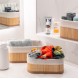 ESTIA ΚΑΛΑΘΙ ΟΡΓΑΝΩΣΗΣ BAMBOO ESSENTIALS 19.5x10cm ME ΕΠΕΝΔΥΣΗ