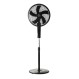 ESTIA ΑΝΕΜΙΣΤΗΡΑΣ ΣΤΑΝΤ ΕΠΙΔΑΠΕΔΙΟΣ AITHER 40cm 45w ΜΑΥΡΟΣ ΜΕ ΧΡΟΝΟΔΙΑΚΟΠΤΗ
