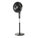 ESTIA ΑΝΕΜΙΣΤΗΡΑΣ ΣΤΑΝΤ ΕΠΙΔΑΠΕΔΙΟΣ AITHER 40cm 45w ΜΑΥΡΟΣ ΜΕ ΧΡΟΝΟΔΙΑΚΟΠΤΗ