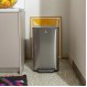 ESTIA ΚΑΔΟΣ ΑΠΟΡΡΙΜΑΤΩΝ CUBIC SOFT CLOSE 30lt ΙΝΟΞ