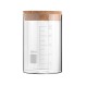 ESTIA ΔΟΧΕΙΟ ΑΠΟΘΗΚΕΥΣΗΣ ΓΥΑΛΙΝΟ 500ml ΜΕ ΚΑΠΑΚΙ ΦΕΛΛΟΥ