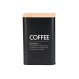 ESTIA ΔΟΧΕΙΟ ΓΙΑ ΚΑΦΕ BAMBOO ESSENTIALS ΜΕΤΑΛΛΙΚΟ 10x13cm ΜΑΥΡΟ