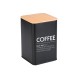 ESTIA ΔΟΧΕΙΟ ΓΙΑ ΚΑΦΕ BAMBOO ESSENTIALS ΜΕΤΑΛΛΙΚΟ 10x13cm ΜΑΥΡΟ