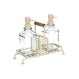 ESTIA ΔΟΧΕΙΑ ΥΓΡΟΥ ΠΙΑΤΩΝ ALLURE 2x300ml ΜΕ ΜΕΤΑΛΛΙΚΗ ΒΑΣΗ & ΘΗΚΗ ΓΙΑ ΣΦΟΥΓΓΑΡΙ IVORY