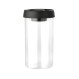 ESTIA ΔΟΧΕΙΟ ΑΠΟΘΗΚΕΥΣΗΣ ΚΕΝΟΥ ΑΕΡΟΣ ΓΥΑΛΙΝΟ 900ml ΜΕ ΚΑΠΑΚΙ ΜΑΥΡΟ