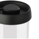 ESTIA ΔΟΧΕΙΟ ΑΠΟΘΗΚΕΥΣΗΣ ΚΕΝΟΥ ΑΕΡΟΣ ΓΥΑΛΙΝΟ 900ml ΜΕ ΚΑΠΑΚΙ ΜΑΥΡΟ