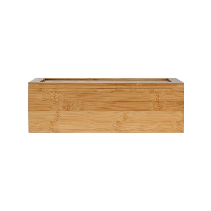 ESTIA ΚΟΥΤΙ ΑΠΟΘΗΚΕΥΣΗΣ ΒΑΜΒΟΟ 8 ΘΗΚΕΣ 31x19x9cm ΜΕ ΚΑΠΑΚΙ