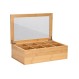 ESTIA ΚΟΥΤΙ ΑΠΟΘΗΚΕΥΣΗΣ ΒΑΜΒΟΟ 8 ΘΗΚΕΣ 31x19x9cm ΜΕ ΚΑΠΑΚΙ