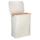 ESTIA ΚΑΛΑΘΙ ΑΠΛΥΤΩΝ BAMBOO ESSENTIALS 144lt ΜΕ ΚΑΠΑΚΙ ΚΑΙ 2 MESH BAGS 56x37x68cm ΓΚΡΙ