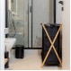 ESTIA ΚΑΛΑΘΙ ΑΠΛΥΤΩΝ BAMBOO ESSENTIALS 102lt 3 ΘΕΣΕΩΝ 68x40x76cm ΜΑΥΡΟ