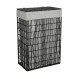 ESTIA ΚΑΛΑΘΙ ΑΠΛΥΤΩΝ NEST 37x22x55cm 2 ΘΕΣΕΩΝ ΜΑΥΡΟ