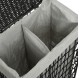 ESTIA ΚΑΛΑΘΙ ΑΠΛΥΤΩΝ NEST 37x22x55cm 2 ΘΕΣΕΩΝ ΜΑΥΡΟ