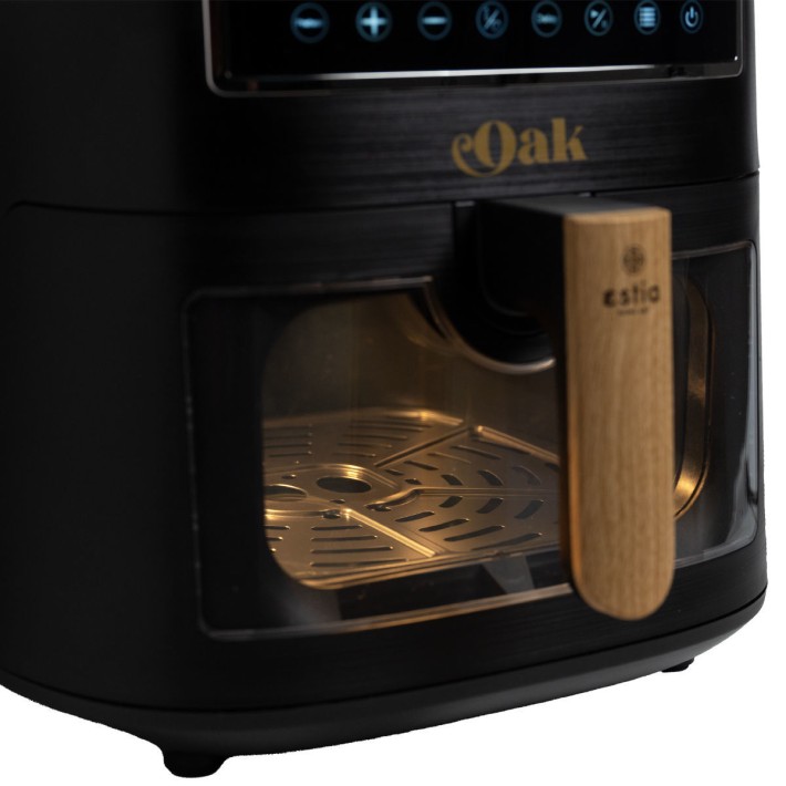 ESTIA ΦΡΙΤΕΖΑ ΑΕΡΟΣ OAK 1500w 7.2lt ME ΨΗΦΙΑΚΗ ΟΘΟΝΗ & 11 ΠΡΟΓΡΑΜΜΑΤΑ ΜΑΓΕΙΡΕΜΑΤΟΣ