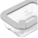 ESTIA ΦΑΓΗΤΟΔΟΧΕΙΟ COLORSEAL ΓΥΑΛΙΝΟ 370ml 16.3x12.3x6.2cm ΜΕ ΚΑΠΑΚΙ ΣΙΛΙΚΟΝΗΣ ΓΚΡΙ