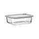 ESTIA ΦΑΓΗΤΟΔΟΧΕΙΟ COLORSEAL ΓΥΑΛΙΝΟ 640ml 18.9x14.5x6.7 ΜΕ ΚΑΠΑΚΙ ΣΙΛΙΚΟΝΗΣ ΓΚΡΙ