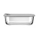 ESTIA ΦΑΓΗΤΟΔΟΧΕΙΟ COLORSEAL ΓΥΑΛΙΝΟ 1050ml 21.6x16.5x7.4cm ΜΕ ΚΑΠΑΚΙ ΣΙΛΙΚΟΝΗΣ ΓΚΡΙ
