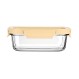 ESTIA ΦΑΓΗΤΟΔΟΧΕΙΟ CLICK&SEAL ΓΥΑΛΙΝΟ 1050ml 21.6x16.5x7.4cm ΜΕ ΚΑΠΑΚΙ ΠΛΑΣΤΙΚΟ IVORY