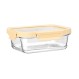 ESTIA ΦΑΓΗΤΟΔΟΧΕΙΟ CLICK&SEAL ΓΥΑΛΙΝΟ 1050ml 21.6x16.5x7.4cm ΜΕ ΚΑΠΑΚΙ ΠΛΑΣΤΙΚΟ IVORY