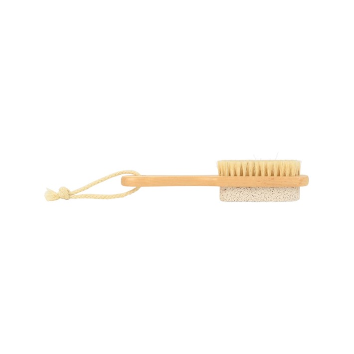 ESTIA ΒΟΥΡΤΣΑ ΠΟΔΙΩΝ ELIXIR BAMBOO ΜΕ ΕΛΑΦΡΟΠΕΤΡΑ 18x3.5x4cm