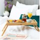 ESTIA ΔΙΣΚΟΣ ΣΕΡΒΙΡΙΣΜΑΤΟΣ BAMBOO ESSENTIALS 50x30x21cm ΜΕ ΑΝΑΔΙΠΛΟΥΜΕΝΑ ΠΟΔΙΑ